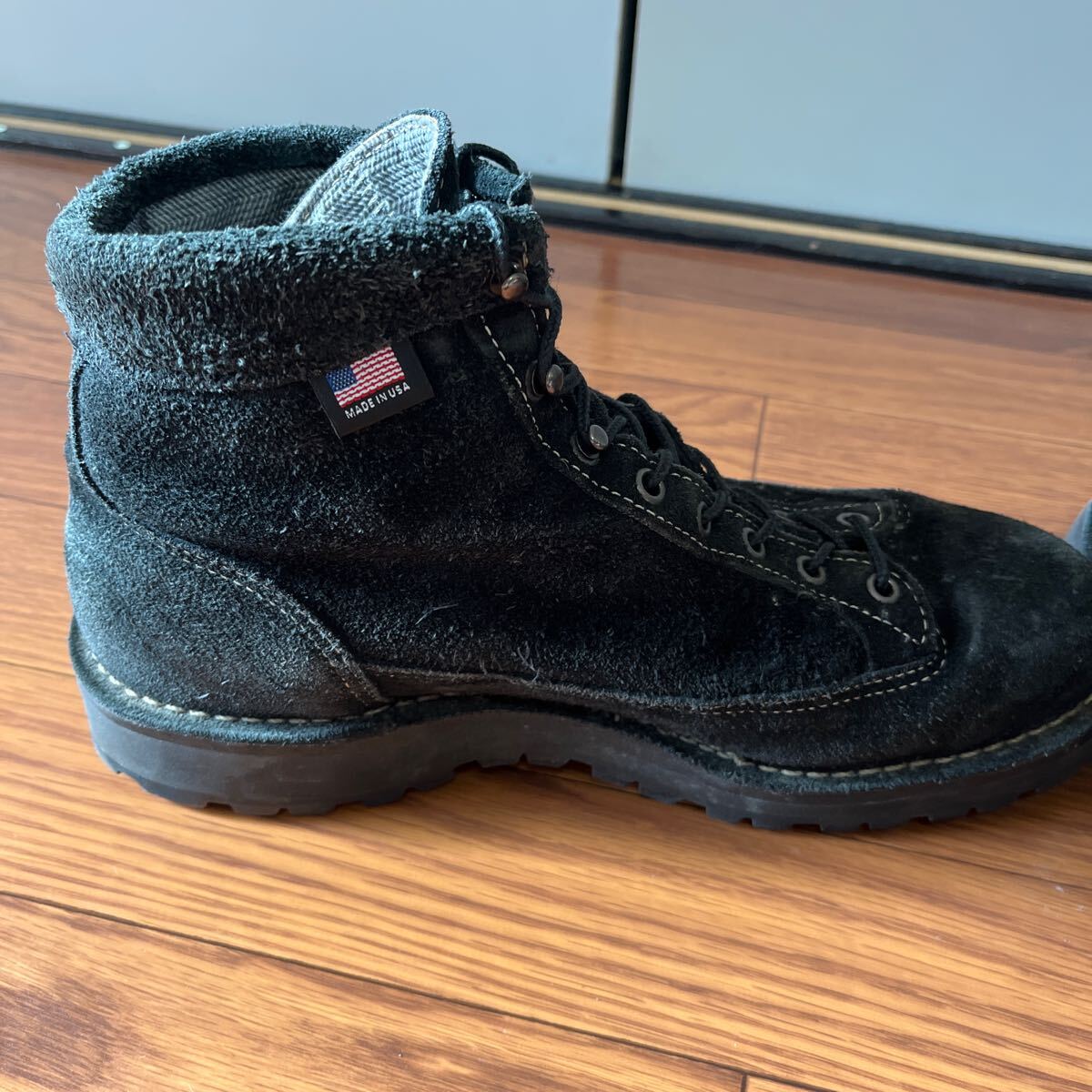 Danner US9EE BLACK SUEDE 限定　中古　検）ダナーライト　スエード　エクスポローラー　ブラック GORE-TEX ゴアテックス DANNER ブーツ _画像4