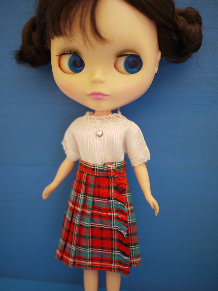 231* Vintage tami- Chan оригинал PLAID SKIRT tartan проверка наматывать юбка nia мята + дополнение блуза *sinti* Blythe тоже 