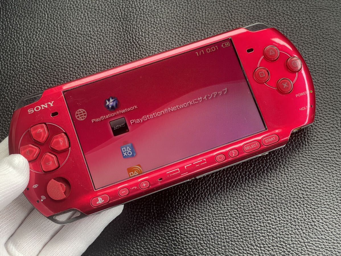 SONY ソニー PSP3000 赤 中古品 ジャンク_画像2