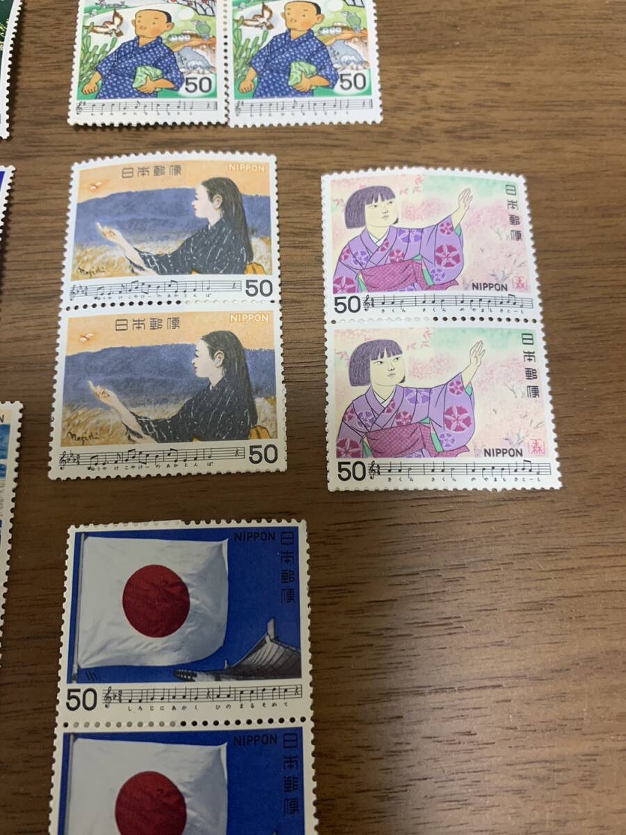  Japanese song series 11 kind 50 jpy ×22 sheets face value 1100 jpy enclosure possibility ki112