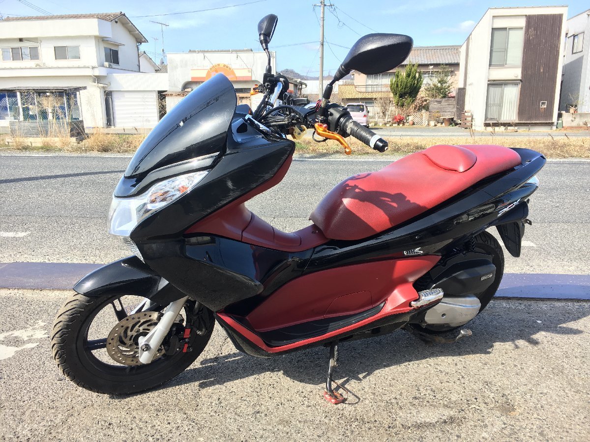 ホンダ PCX125 JF28 実働 書類付き 吹け上がり良好 ヨシムラ マフラー タイヤバリ山 通勤 通学 配達 カスタムベースにも_画像6