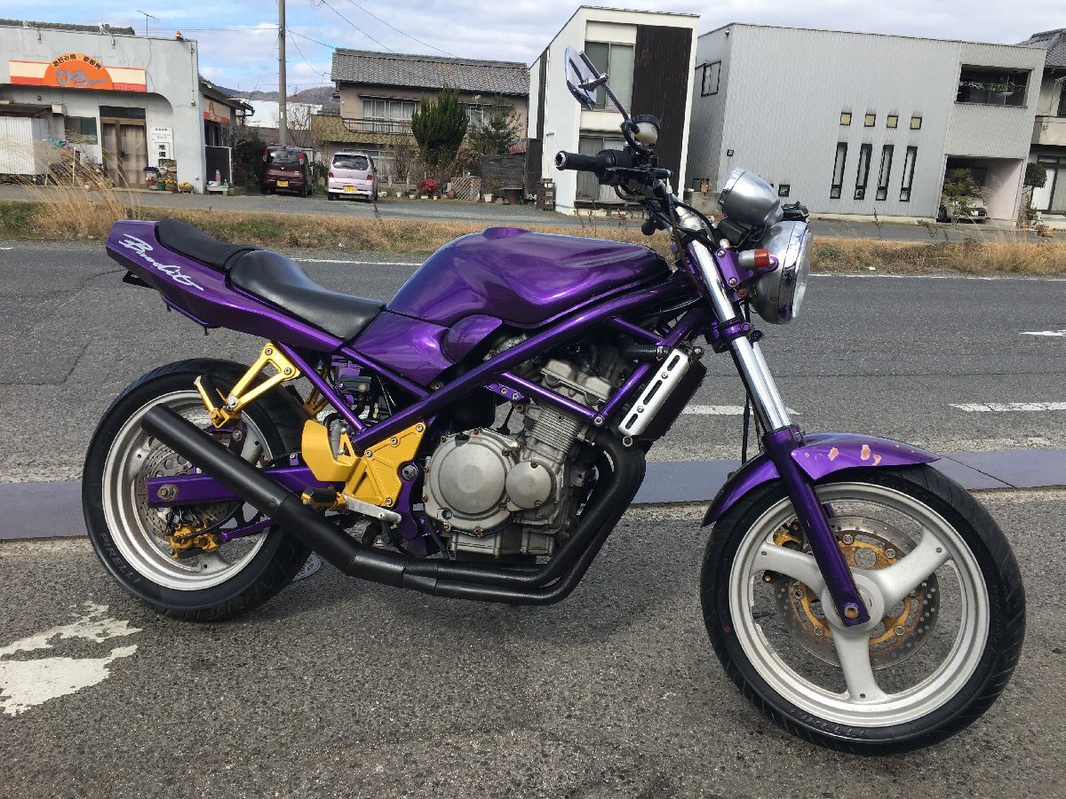 スズキ バンディット250 GJ74A 実働 書類付き 吹け上がり良好 オールペイント レストア カスタムベースにもの画像1