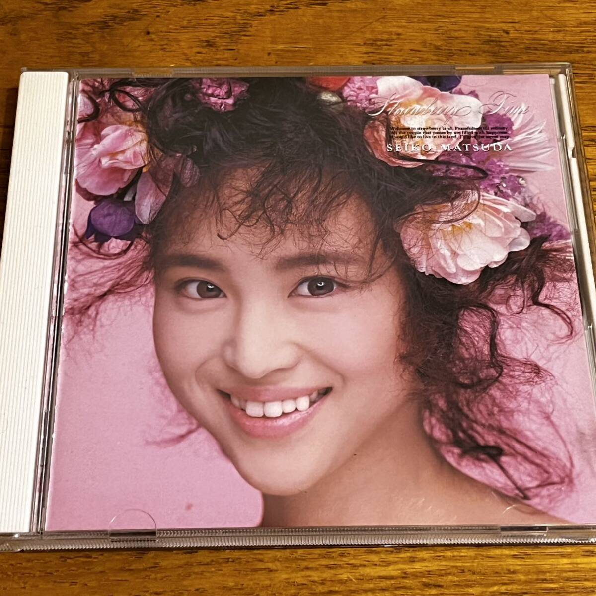 CD 松田聖子 STRAWBERRY TIME ハガキ付き ディスク良好 87年盤 _画像1