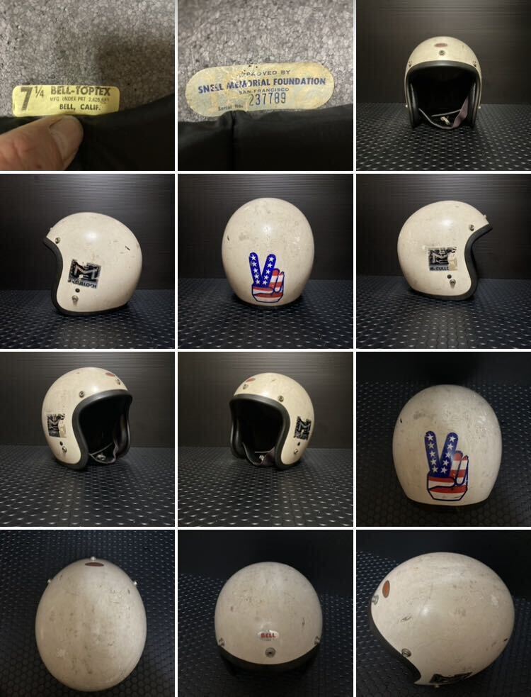 銀ベル1962BELL500tx60sヴィンテージhelmet50sベルvintageヘルメット60s検)ナックルAMAブコmchalハーレーmcショベルbucoパンヘッドRTレア