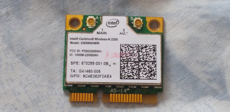 Intel Centrino Wireless-N 2200/無線LANカード 動作未確認9枚の画像1