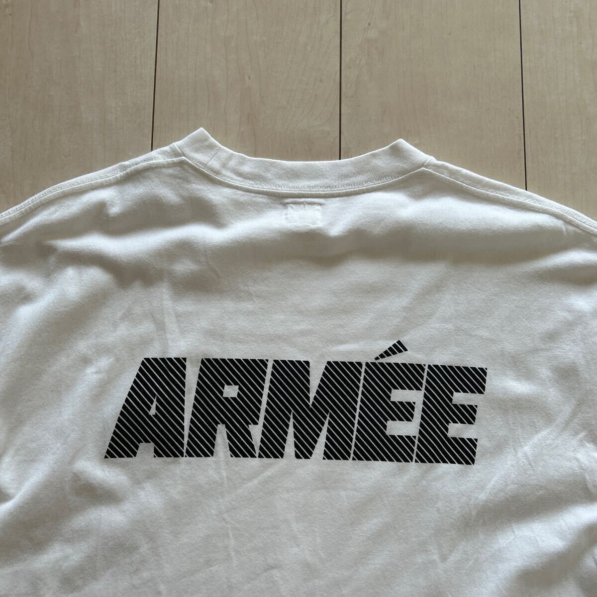 サイズ2 broots23s34-b blurhms ROOTSTOCK ブラームス ルートストック ARMEE Print Tee BIG アーミープリントT ビッグ ビショップ Bshop 白