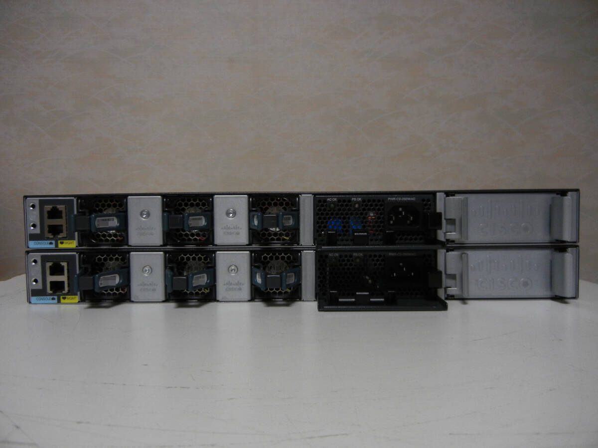 {}[ б/у ]2 шт. SET Cisco WS-C3650-24TS-E Catalyst 3650 серии ipservices лицензия первый период .