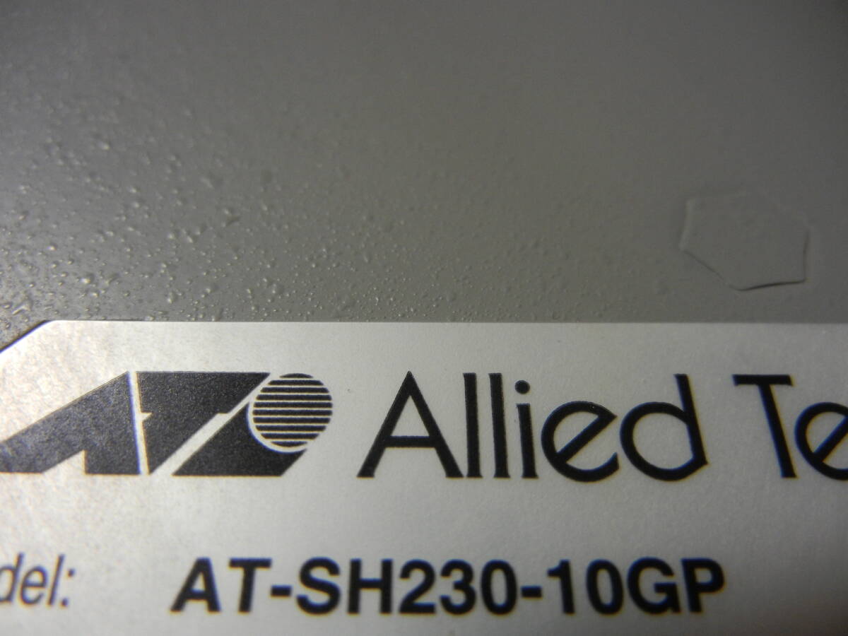 《》【中古】Allied Telesis AT-SH230-10GP レイヤー2plus ギガビット インテリジェント スイッチ 初期化_画像3