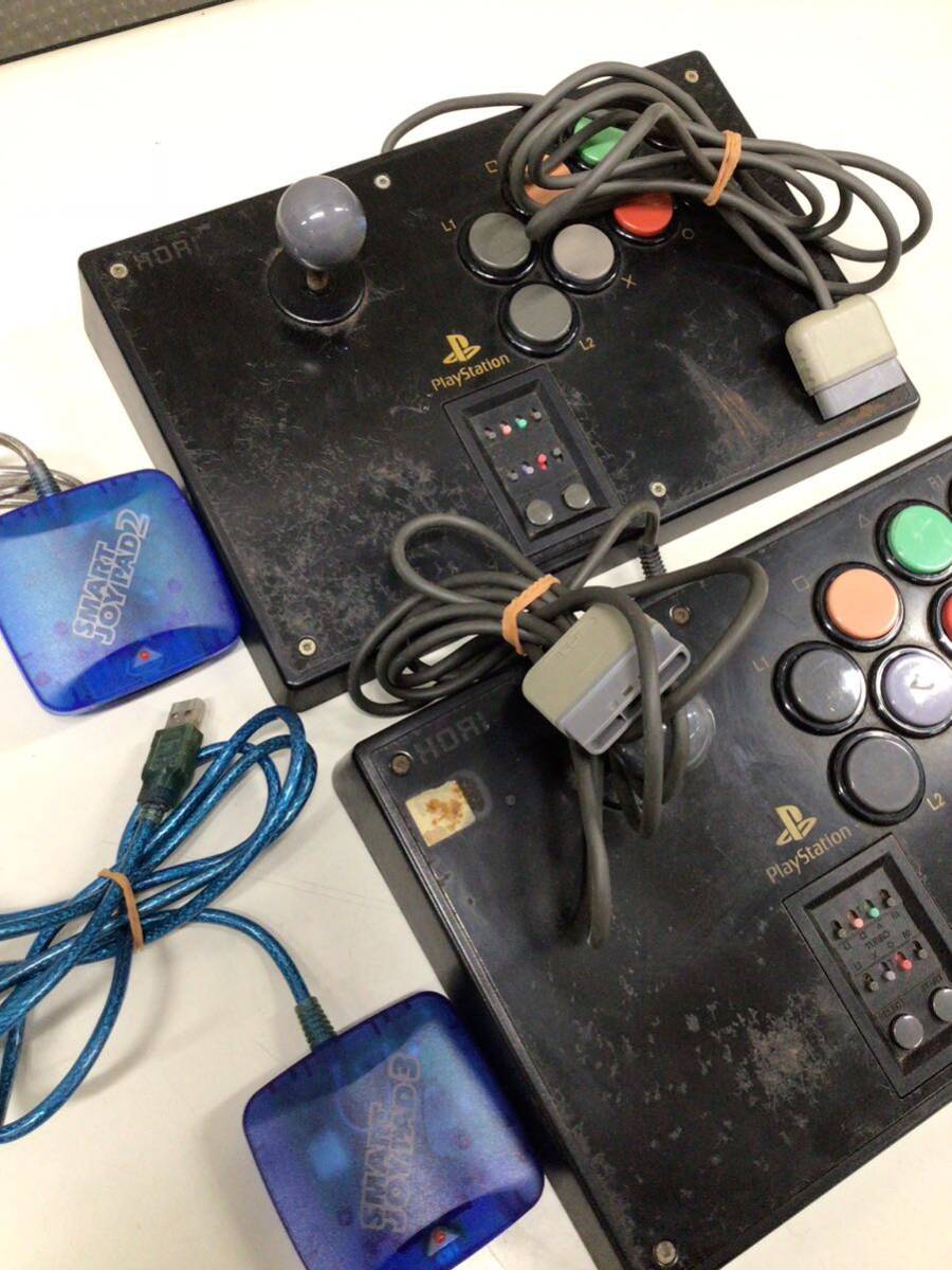 HORI/ホリ FIGHTING STICK PS HPS-07 SMART JOYPAD2.3ファイティング スティック プレステ コントローラー _画像2