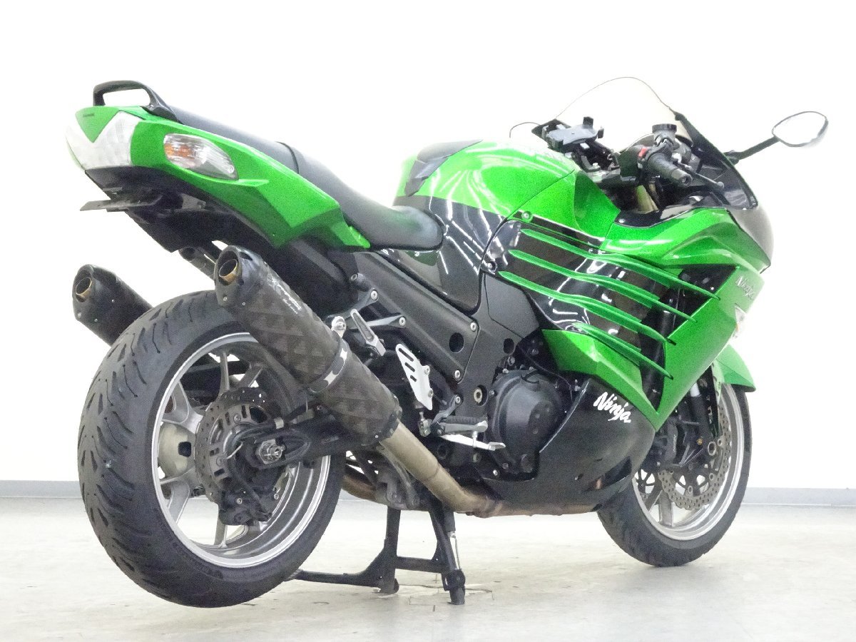 KAWASAKI ZZR1400【動画有】ローン可 車検残有 ZXT40C ツアラー ツーリング メガスポーツ ETC マフラー改 ライム カワサキ 車体 売り切り_画像2