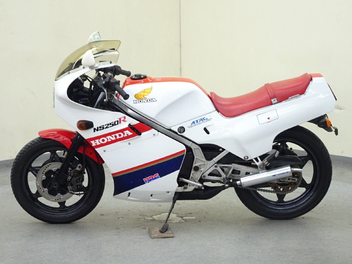 HONDA NS250R【動画有】ローン可 社外チャンバー フルカウル レーサーレプリカ V型2気筒 2スト NSR 車体 ホンダ 売り切り_画像5