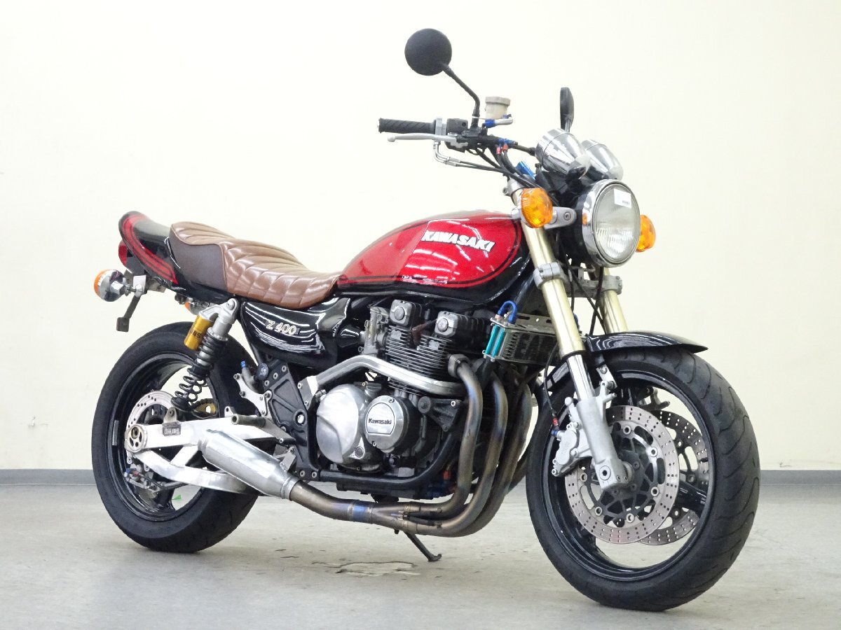 KAWASAKI ZEPHYR【動画有】ローン可 カスタム多数 倒立フォーク サブフレーム ゼファー 400cc ネイキッド 空冷 ZR400C 車体 カワサキ 売切の画像1