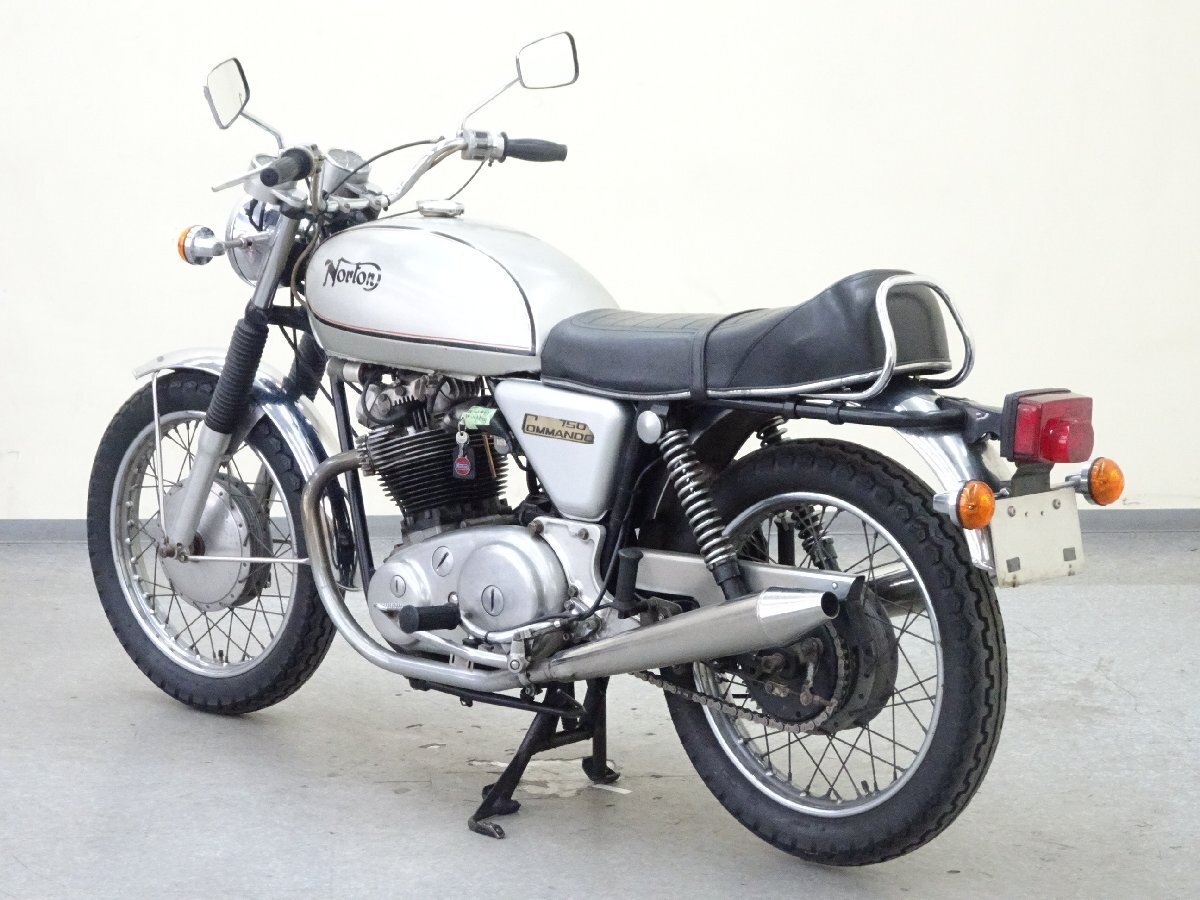 Norton Commando 750【動画有】ローン可 コマンド 750cc ビンテージ 右チェンジ左ブレーキ 希少車 英国車 旧車 車体 ノートン 売り切りの画像6