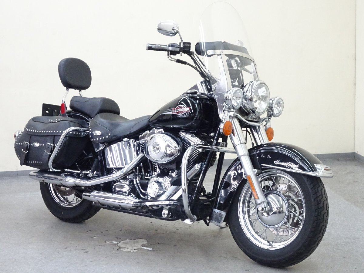 Harley-Davidson ヘリテイジソフテイルクラシック FLSTC1450【動画有】ローン可 車検残有 サイドバッグ BJY 車体 ハーレー 売り切りの画像1
