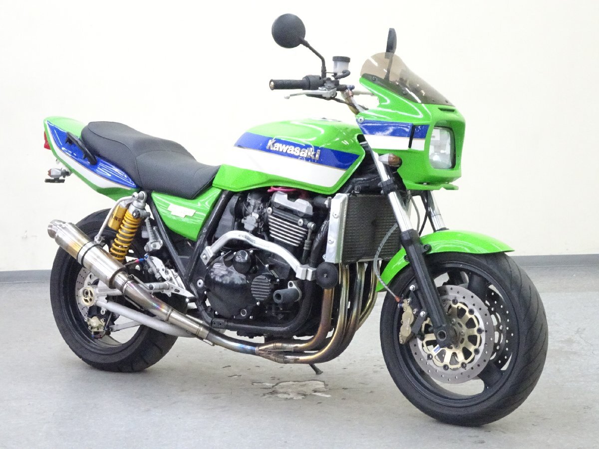 KAWASAKI ZRX1100【動画有】ローン可 車検残有 カスタム車 バックステップ オーリンズ サブフレーム ZRT10C 車体 カワサキ 売り切り_画像1