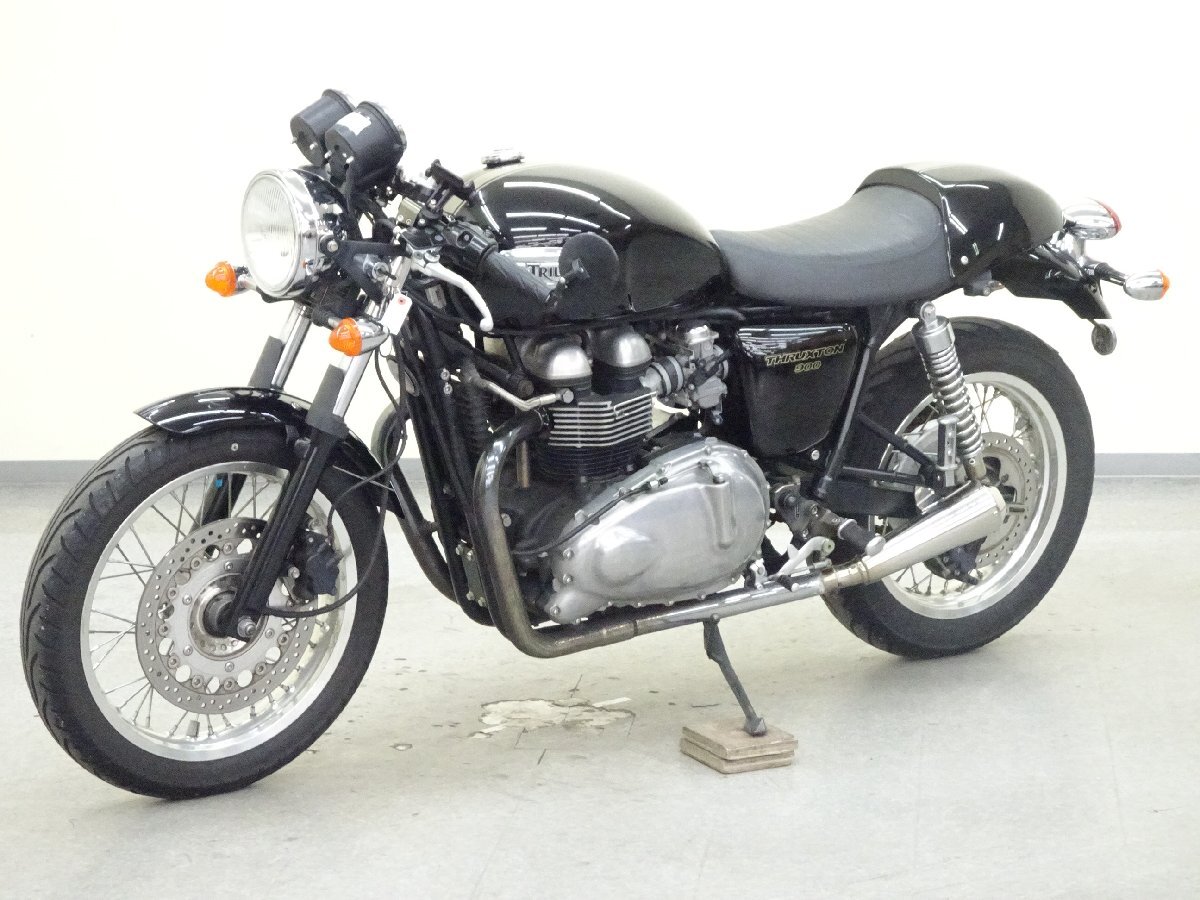 Triumph Thruxton【動画有】ローン可 車検残有 スラクストン 900cc カフェレーサー SMTTJ9147 レトロ 車体 トライアンフ 売り切りの画像3