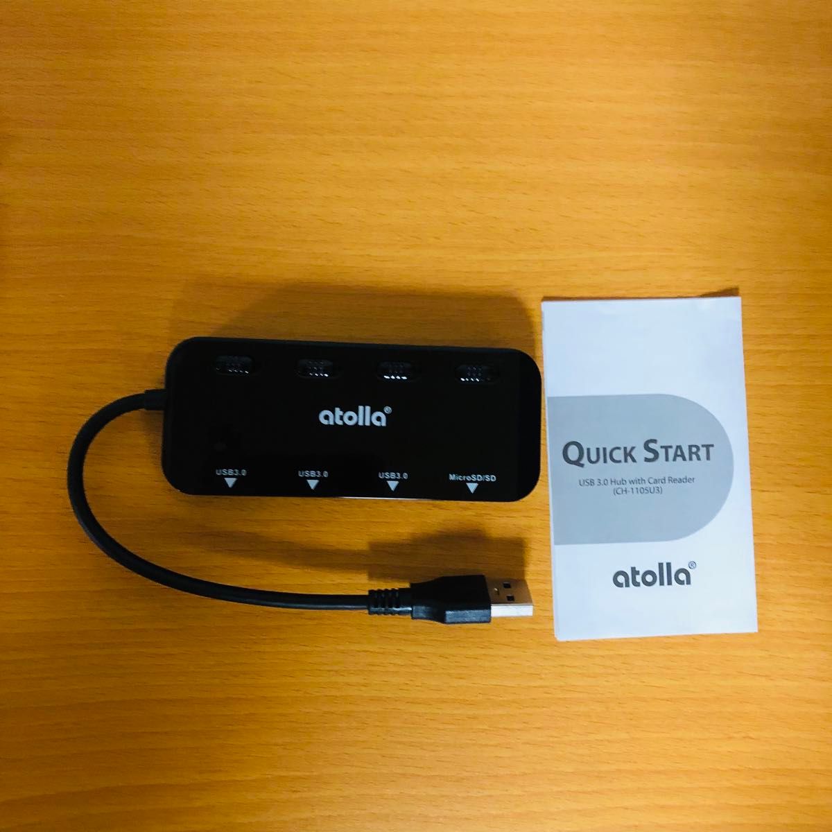 新品　atolla USB3.0ハブ sdカードリーダー箱あり