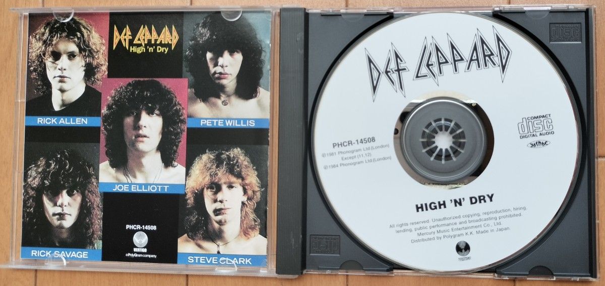 DEF LEPPARD☆「High ‘n’ Dryn Dry」リミックス2曲追加バージョン 貴重国内盤帯付き