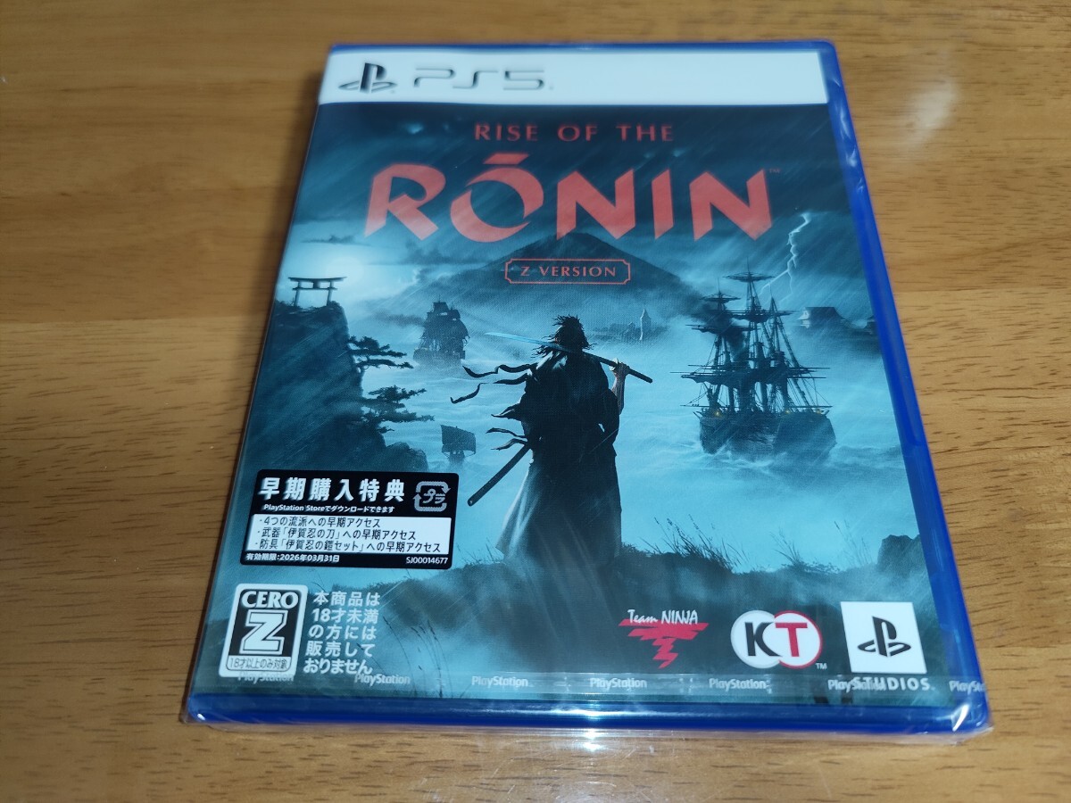 新品未開封　送料無料　PS5 RISE OF THE RONIN Z VERSION ライズオブローニン