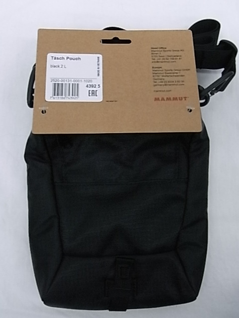 超大人気!!期間限定ヤフネコ！ネコポス送料込み!!日本正規品 24SS MAMMUT Tasch Pouch / 2L / black