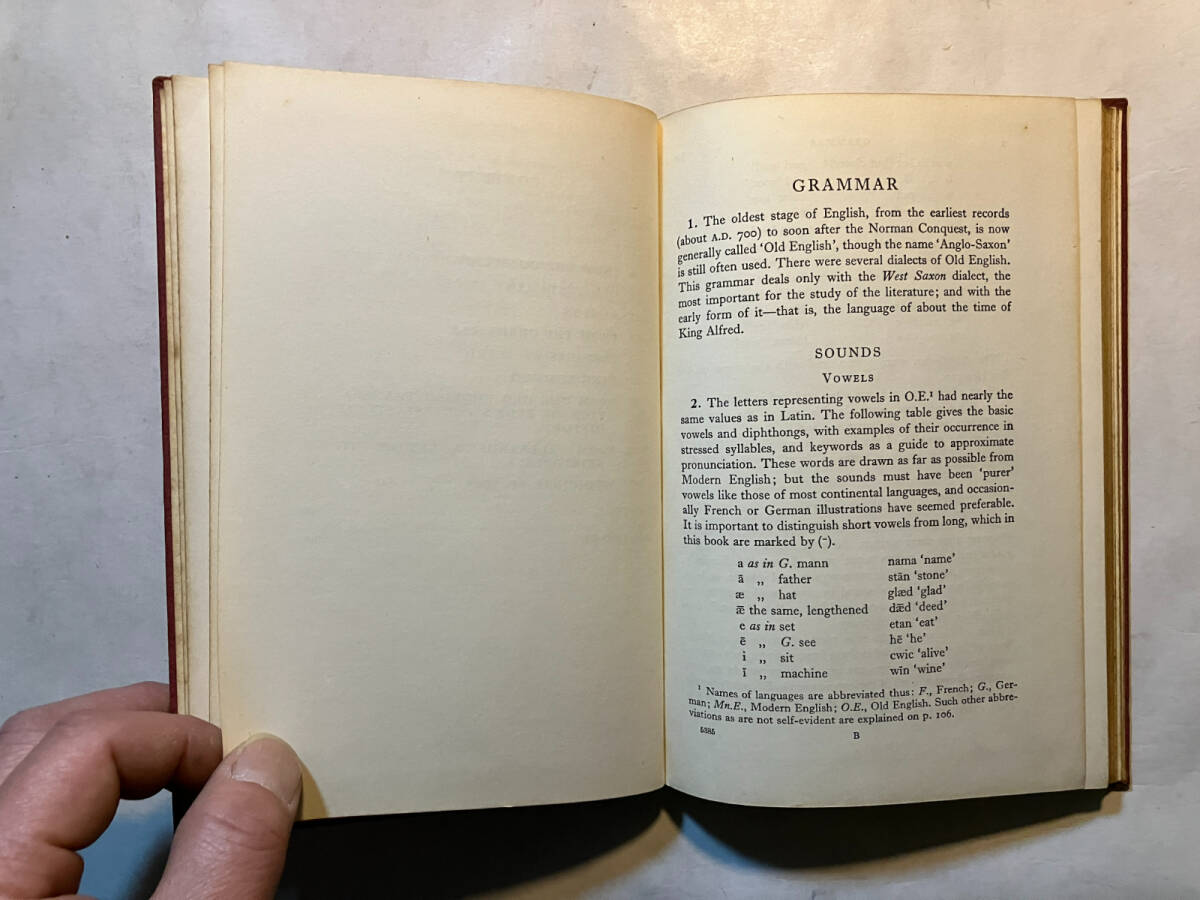 ●再出品なし　「SWEET'S ANGLO-SAXON PRIMER(NINTH EDITION)」　NORMAN DAVIS：著　OXFORD AT THE CLARENDON PRESS：刊　※書込有_画像7