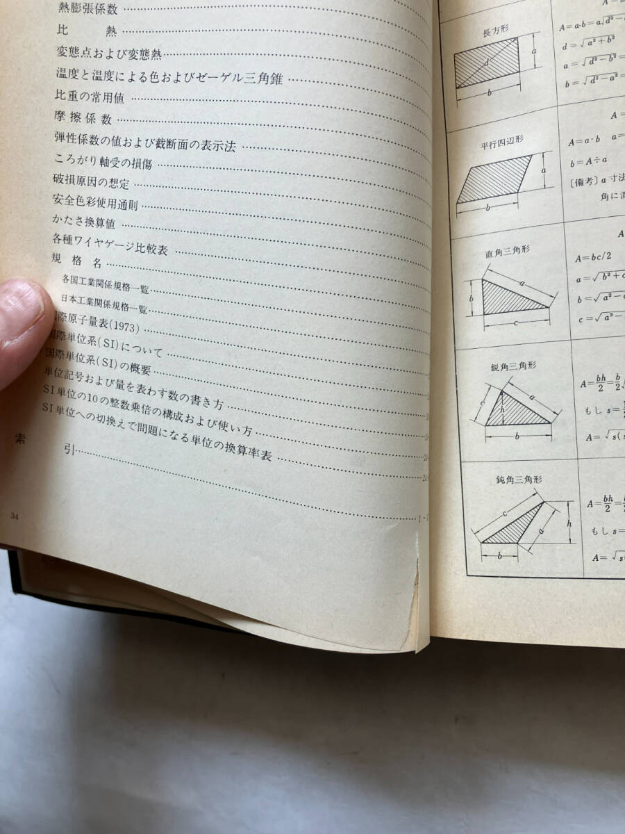 ●再出品なし　「標準 機械設計図表便覧 改新増補版」　小栗冨士雄：著　共立出版：刊　昭和53年改新増補版_画像10