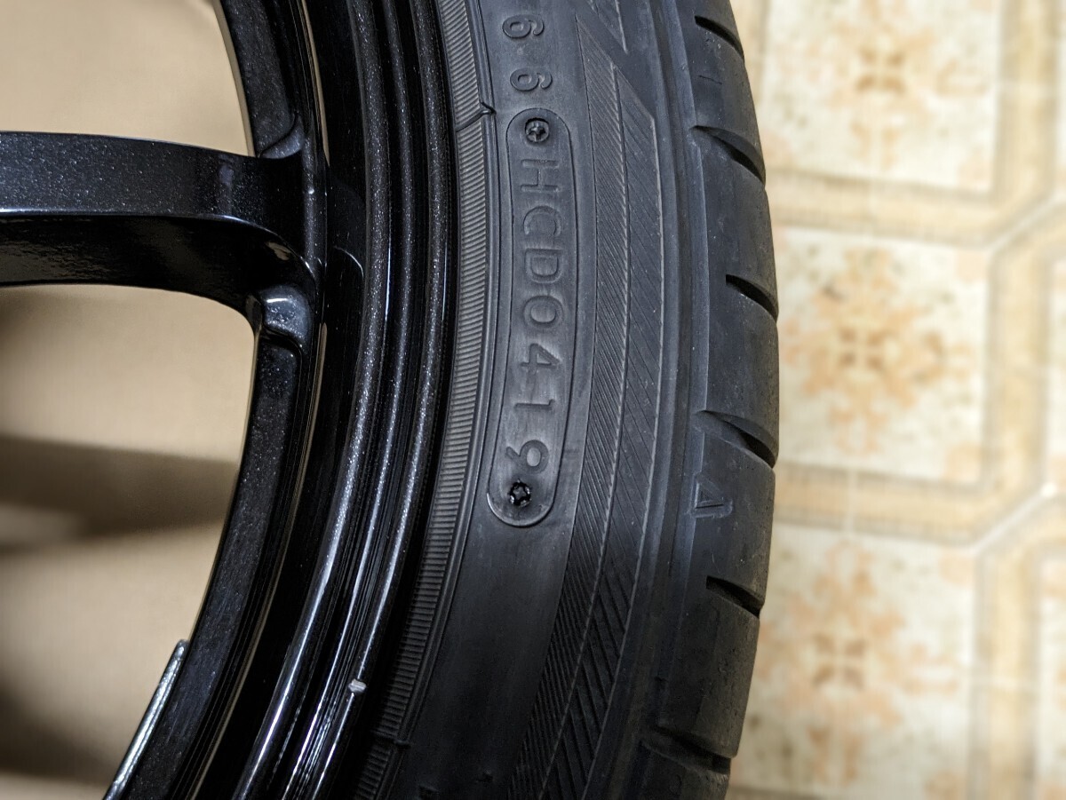 G speed G04 18インチ 7.5J オフセット53 5穴　PCD100 　215/40R18 ホットスタッフ　プリウス　_画像6