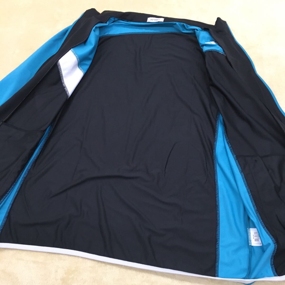 YONEX ヨネックス Uni ウォームアップシャツ アスリートフィット スポーツジャケット 反射 撥水 制電 吸汗 速乾 メンズ 大きいサイズOの画像6
