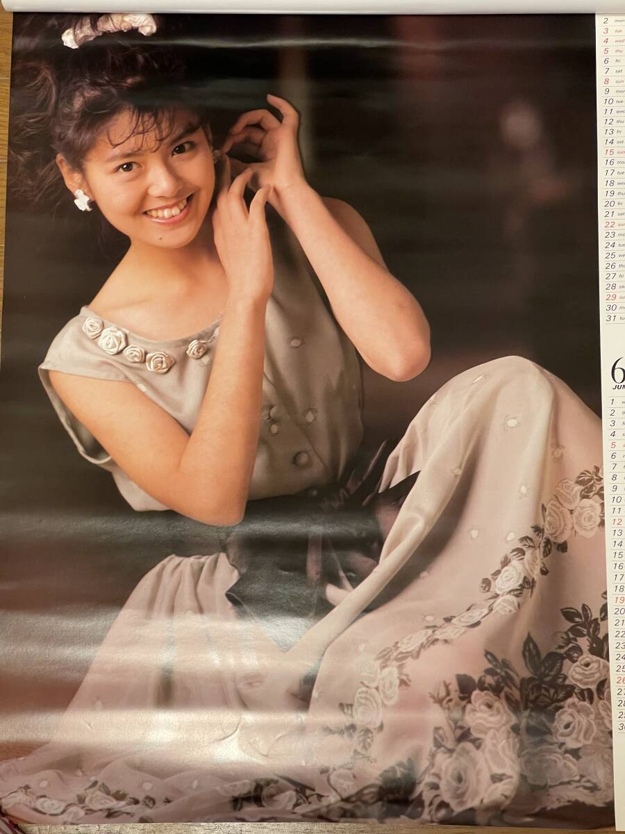 南野陽子 1988年 カレンダー 特大ポスター 昭和 アイドル_画像4