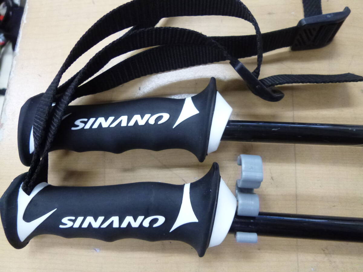 中古(現状品) SINANO/シナノ スキーストック 長さ約117㎝ [A-87]◆送料無料(北海道・沖縄・離島は除く)◆の画像2