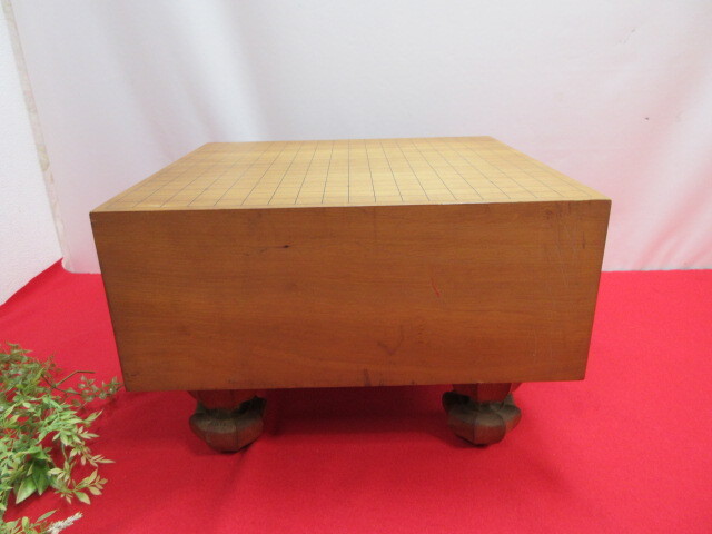 【YY46/14】木製　脚付き　囲碁　囲碁盤　42×45ｃｍ　Ｈ31ｃｍ_画像3