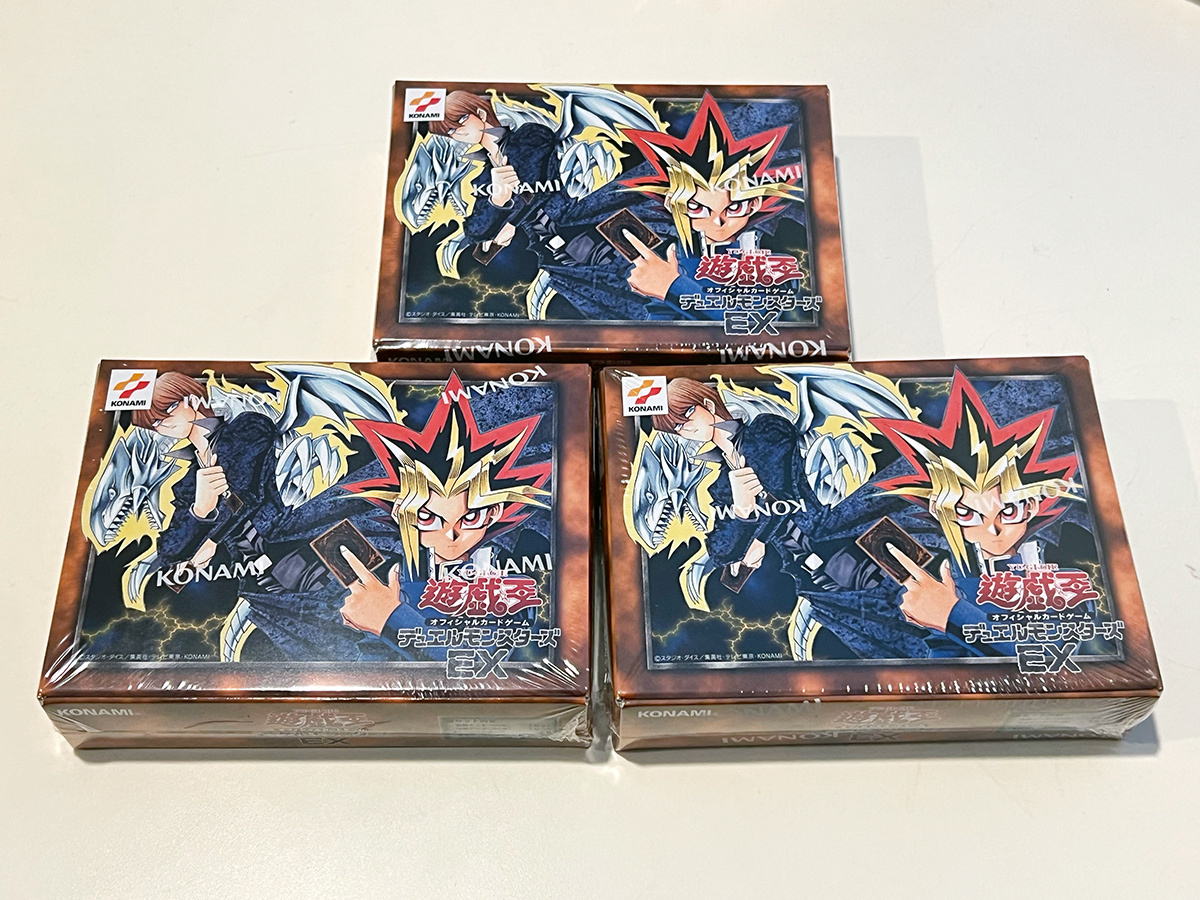 遊戯王OCG デュエルモンスターズ EX 復刻版 3個セット 未開封 新品 シュリンク付　決闘者伝説 QUARTER CENTURY　東京ドーム _画像1