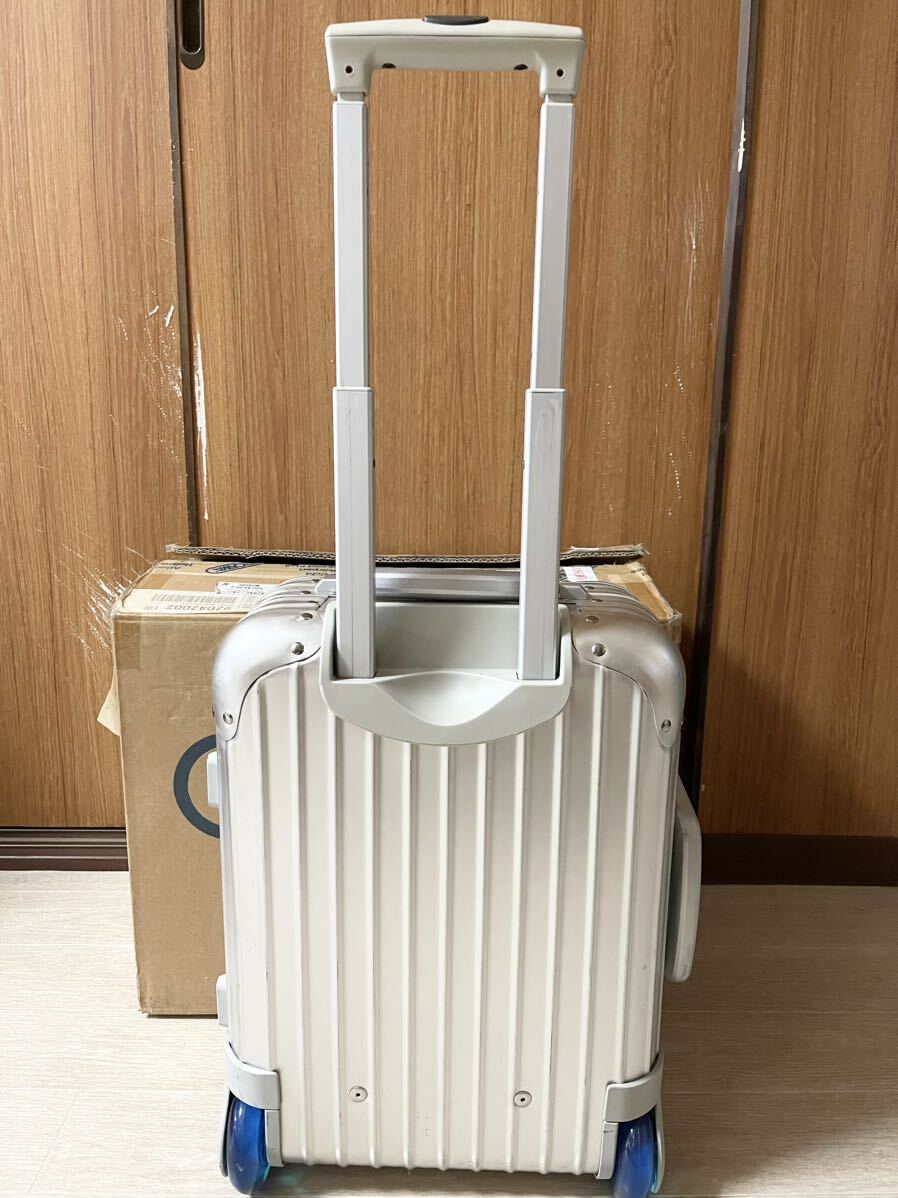 1000円~！廃盤希少品！正規店購入 美品 RIMOWA リモワ トパーズ ミニトロリー キッズトロリー スーツケース TSAロック 2輪 20L 920.42の画像2