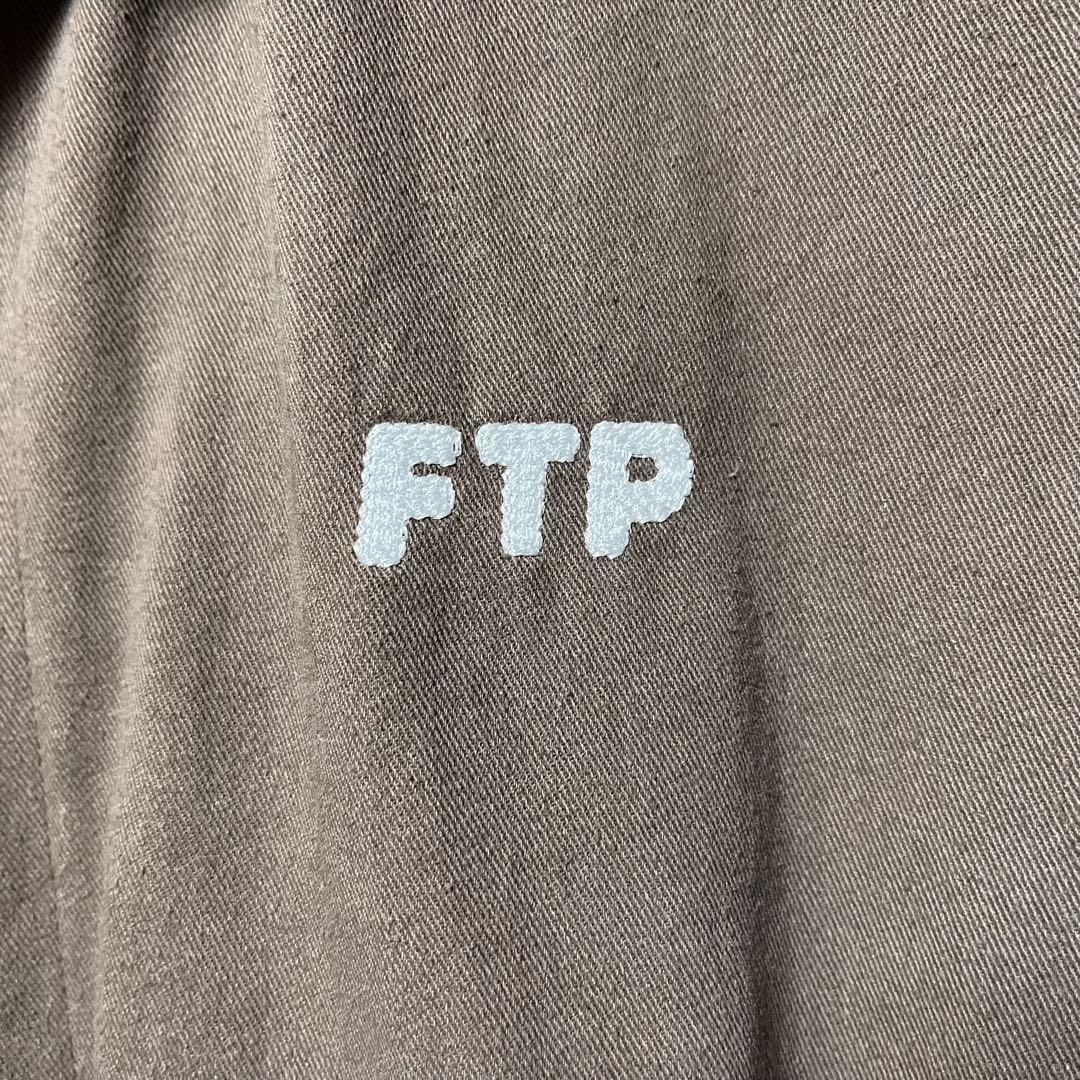 美品 L サイズ FTP Crucifix Trench Coat / FW18 ステンカラー コート FUCKTHEPOPULATION ブラウン 茶 スタンドカラー size brown_画像4