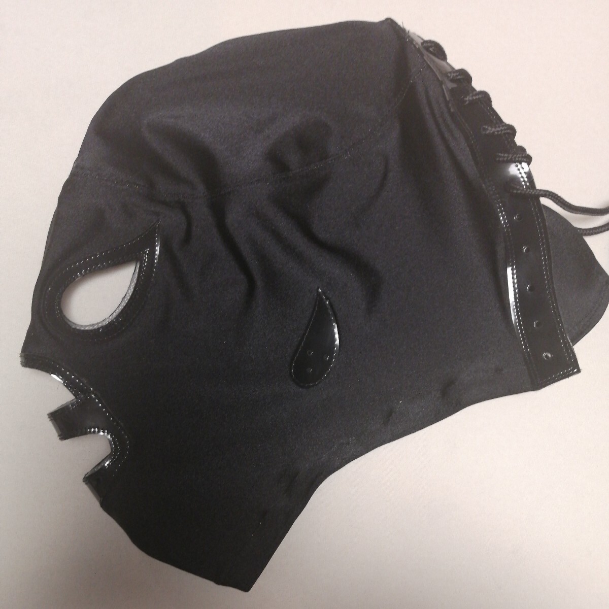サント・ネグロ 黒特殊リクラ 試合用マスク メキシカンマスク伝説 黒い聖者の画像4