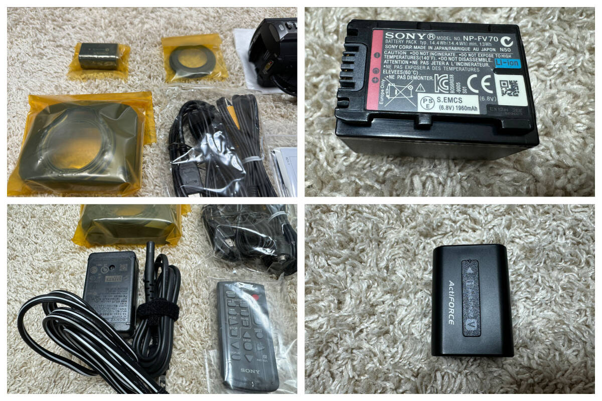SONY ソニー Handycam ビデオカメラ HDR-CX720V ブラック 別売バッテリーパックNP-FV70 1個付き 送料無料_画像8