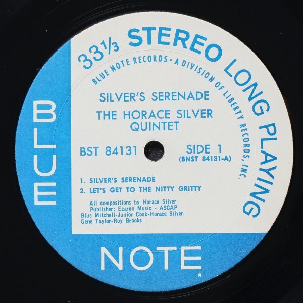 【米RVG刻印】HORACE SILVER VAN GELDER刻印 SILVER'S SERENADE ホレスシルヴァー BLUE NOTE / BLUE MITCHELL / ROY BROOKS_画像3