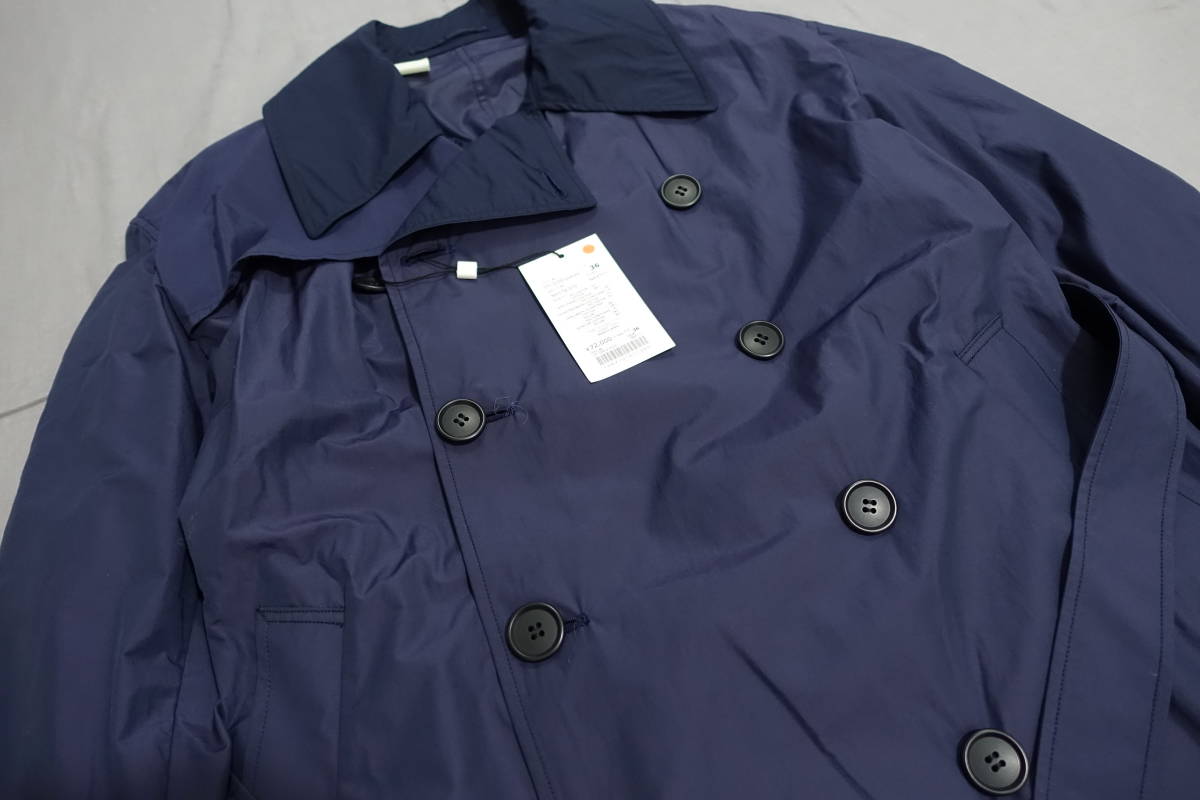  【値下げ可能/新品】N.Hoolywood/エヌハリウッド★トレンチコート/ジャケット★青/ネイビー/NAVY★サイズ36★17SS★ミスターハリウッド_画像1