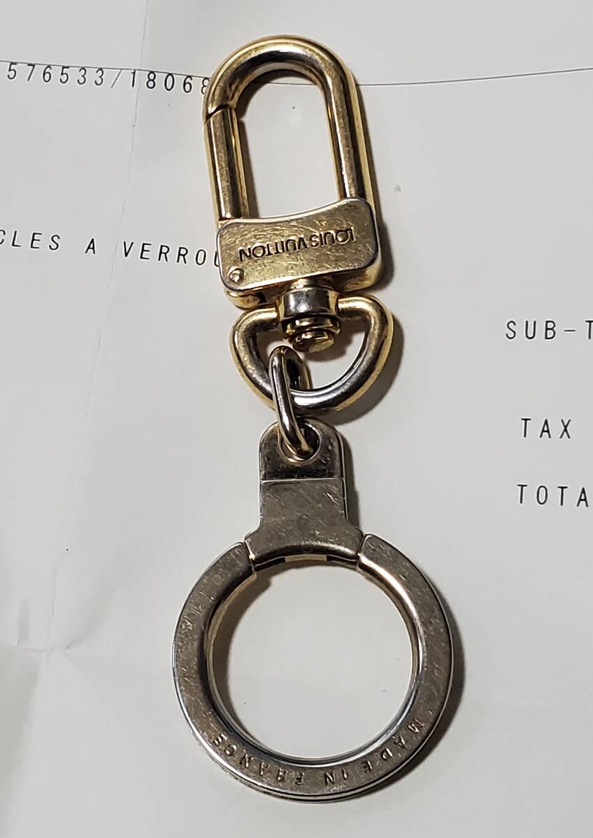 LOUIS VUITTON Louis Vuitton anokre key ring Gold M62694 Louis * Vuitton key holder charm men's lady's 