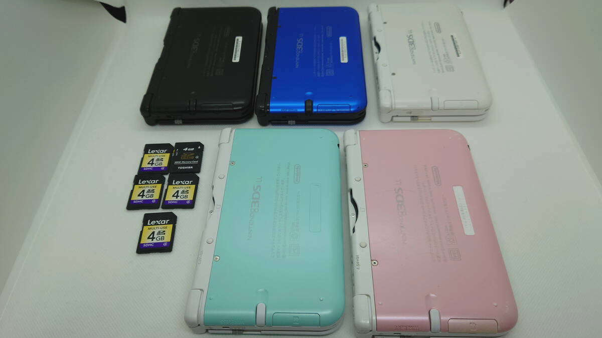 ★☆ニンテンドー3DS LL Nintendo 3DS LL 本体 5台セット SPR-001 動作確認済み + SDカード + 充電器☆★_画像4