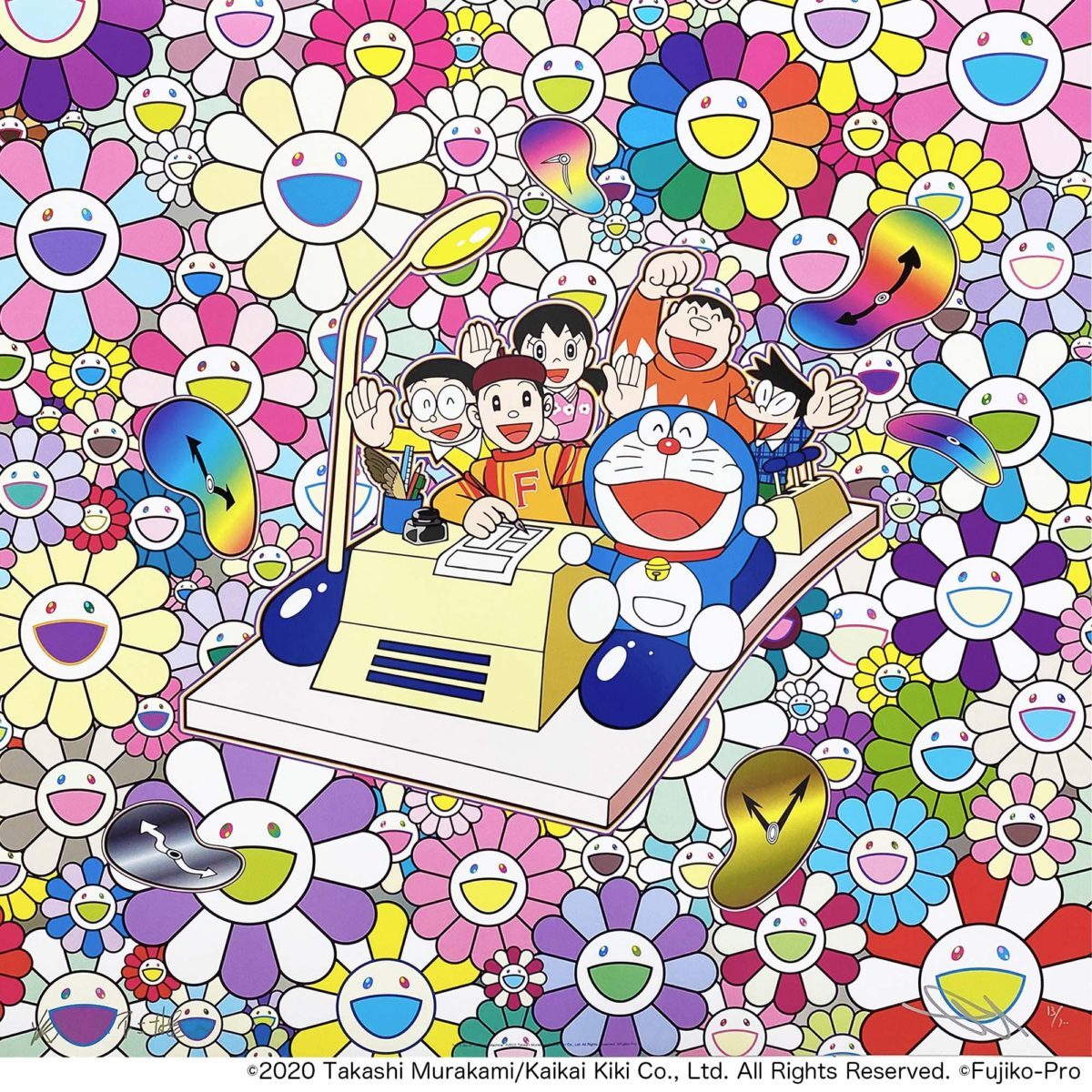  внутренний стандартный магазин покупка kaikaikiki zingaro Мураками . подписан Doraemon постер ED300 время механизм . let's go- новый товар нераспечатанный 