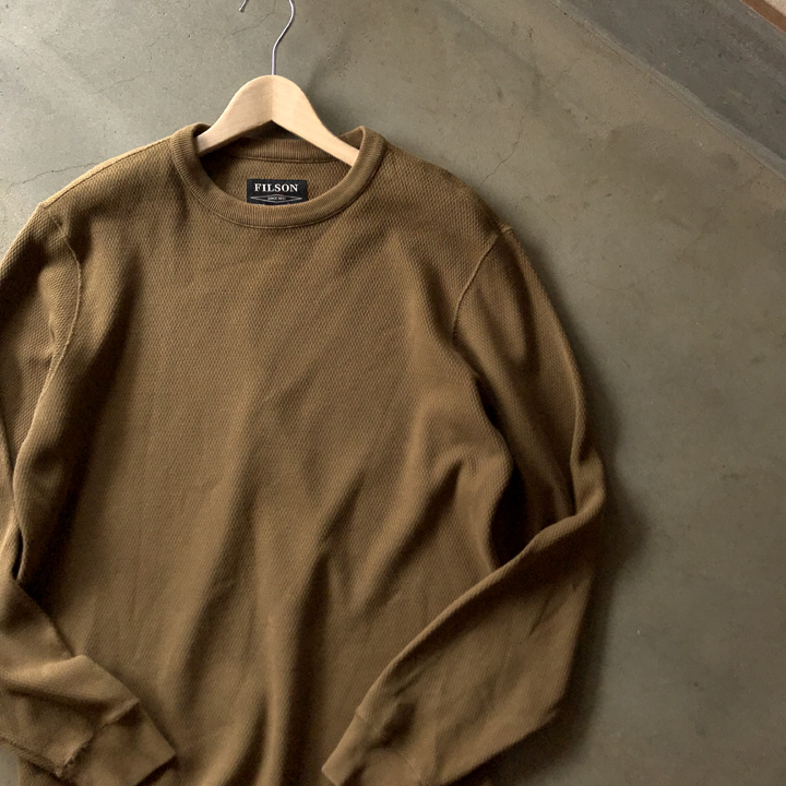 FILSON WAFFLE KNIT THERMAL CREW フィルソン ワッフルニット サーマル クルー サイズS シャツ トップス_画像1