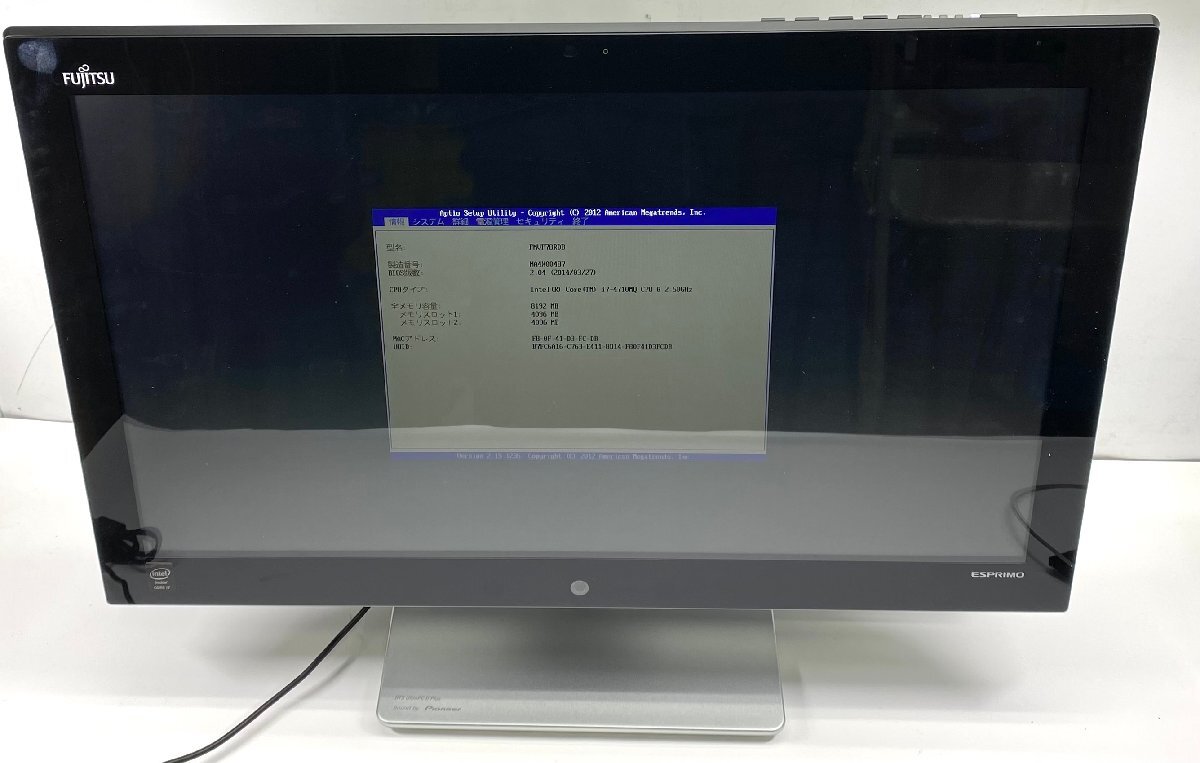 AL: 富士通 FH78/RD Core i7-4710MQ 2.50GHz/メモリ： 8GB/HDD: 3000GB /ブルーレイ/ 無線 /モニタ一体型_画像1