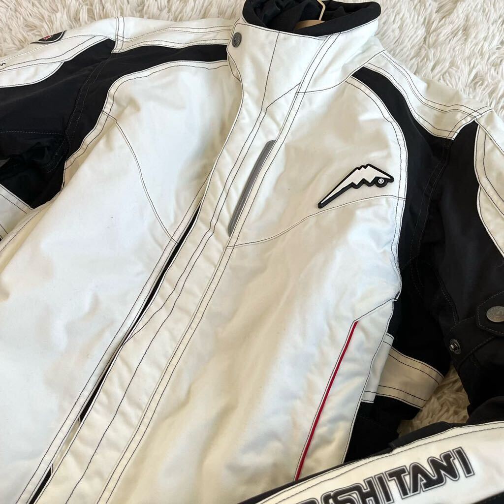 XL 白 メンズ KUSHITANI クシタニ パドックジャケット ウィンター ライダース レーシング バイクウェア レーシング プロテクター付 2輪_画像3