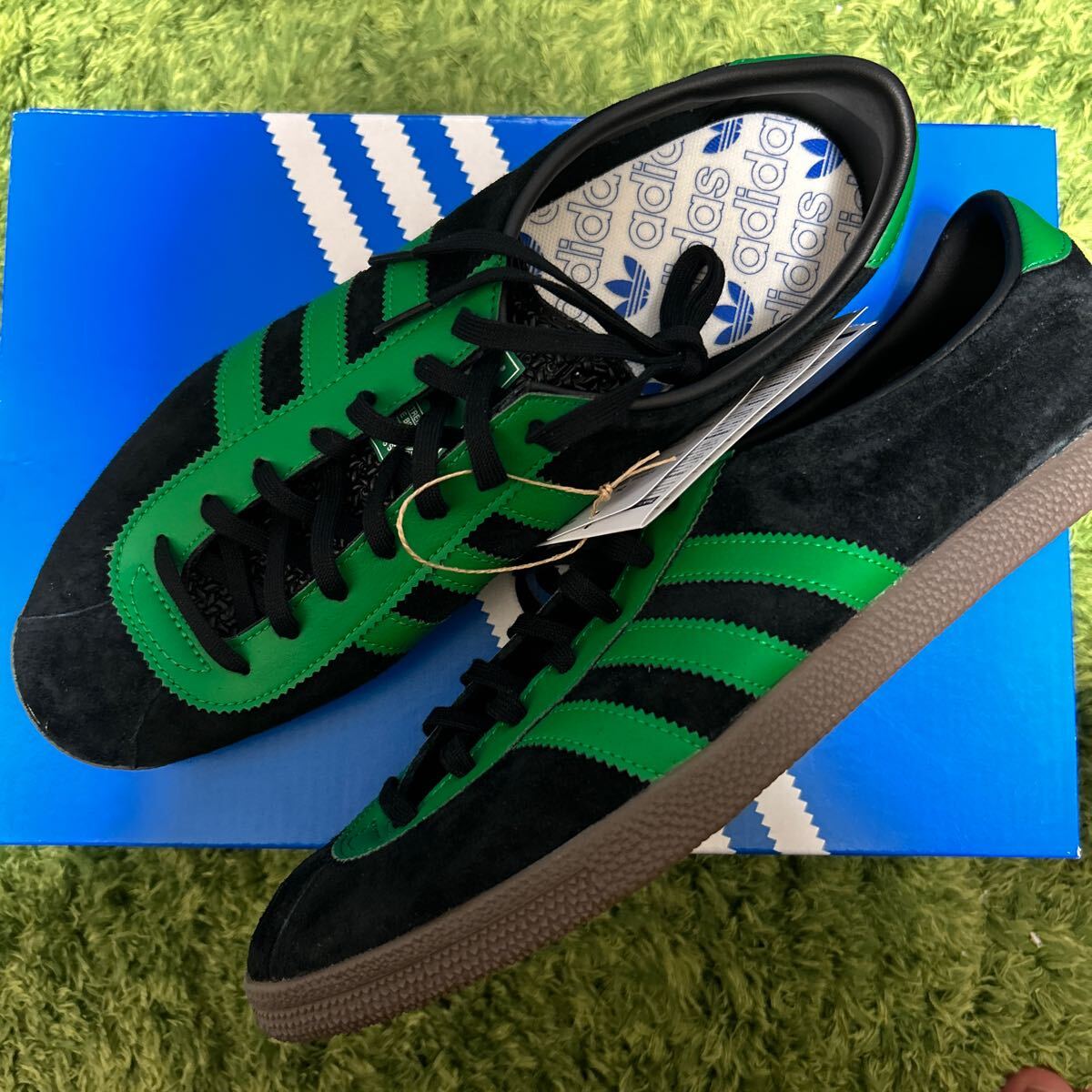 adidas Originals London Core Black/Green/Gum 27.5cm IE0826_画像2