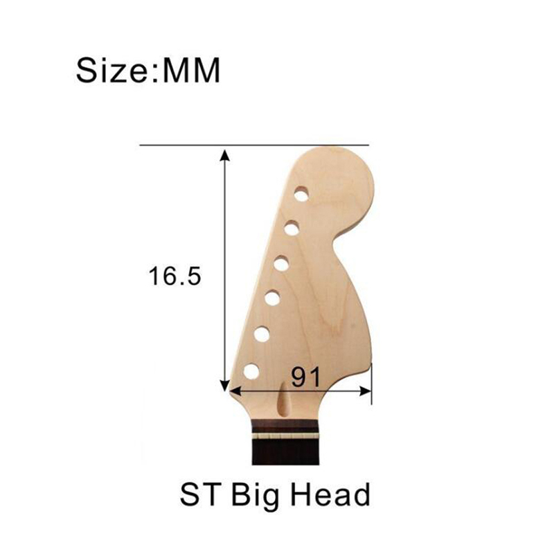 ST交換用ネック ラージヘッド ストラトネック エレギーギターネック フィンガーボード ギターネック パーツ MU1145_画像4