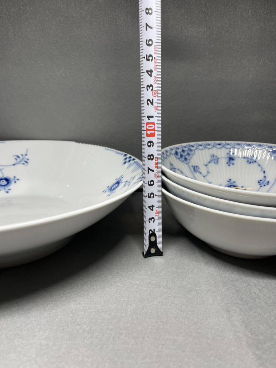 ROYALCOPENHAGEN ロイヤルコペンハーゲン 洋食器 大皿1枚 中皿 3枚 碧の宝石 西洋食器 の画像6