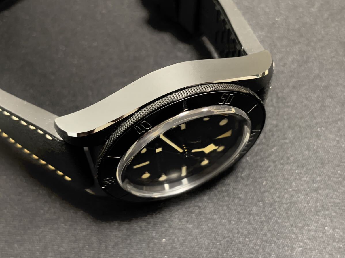 【超美品】 TUDOR Blackbay Ceramic チューダー ブラックベイセラミック 自動巻き 腕時計 ファブリックベルト付き 2023年9月購入 保証有りの画像4