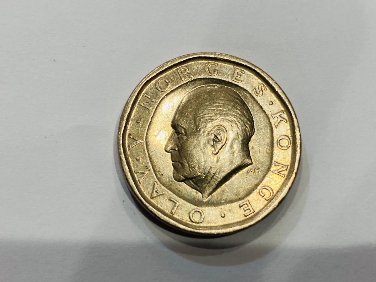 外国銭 硬貨3枚 おまとめ オーストラリア 50セント ノルウェー王国 10クローネ シンガポール 1ドル 希少 コイン_画像7