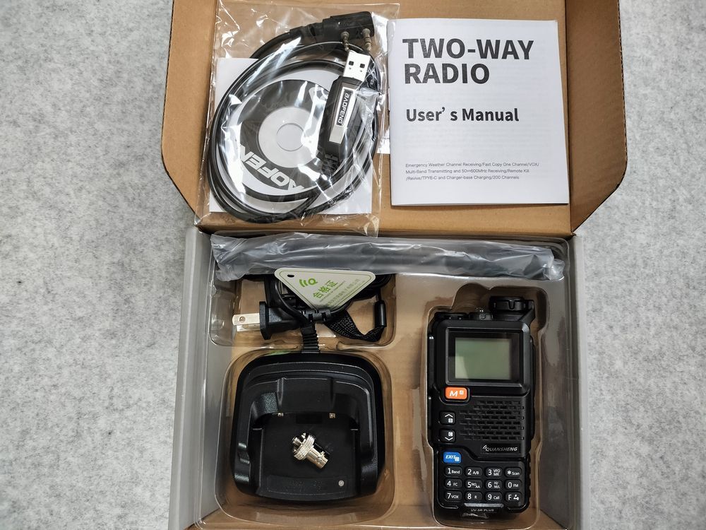 *Quansheng UV-5R PLUS японский язык ферма USB кабель BNC изменение коннектор имеется *